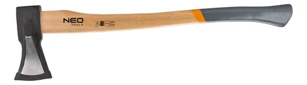 Топор Neo Tools 2000 г, деревянная рукоятка фото №1