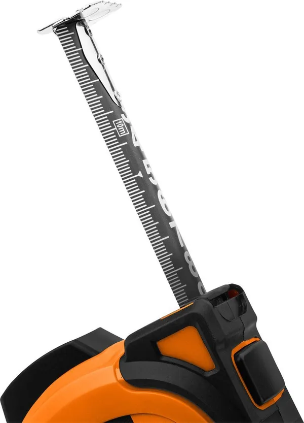 Рулетка Neo Tools Super Black, 10мx25мм, с фиксатором сматывания, магнит заказать