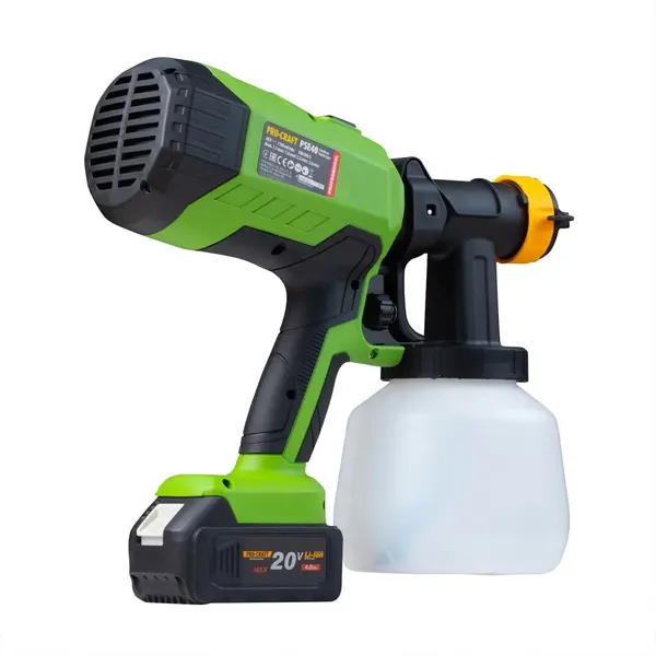 Заказать Аккумуляторный краскопульт Procraft PSE40 (без акб и зп) с доставкой