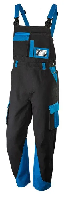 Полукомбинезон рабочий Neo Tools HD+, 100% хлопок, тройной шов, XL(54), черно-синий фото