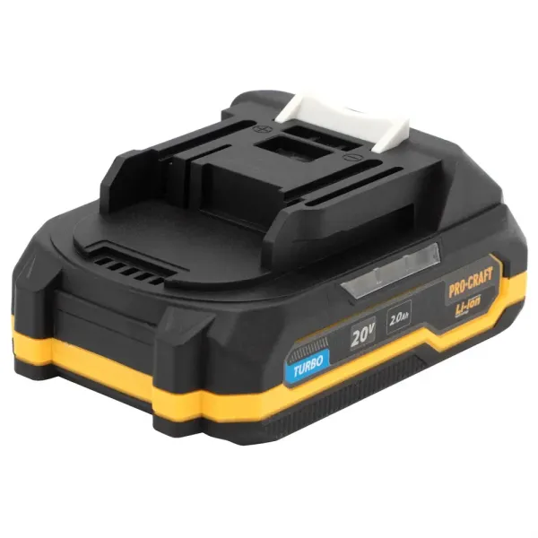 Купить Комплект аккумулятор 20 В, 2 А/ч, 2 шт и зарядное устройство Procraft PBC-set1