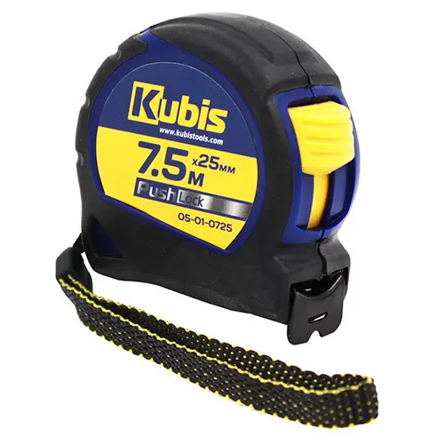 Рулетка измерительная 7.5м×25мм металлическое полотно Kubis 05-01-0725 купить в Украине