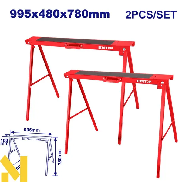 Козлы складные EMTOP EMDZ1510, 2 шт.