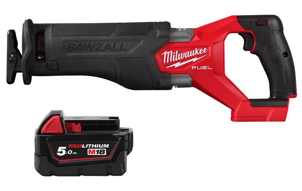 Пила шабельна акумуляторна безщіткова MILWAUKEE M18 FSZ-0 (каркас) + M18 B5 подарунок