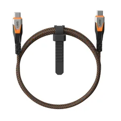 Кабель USB-C > USB-C 3.2 зарядки/синхронизации UAG 0.75м, 240Вт, Type-C, Rugged Double Braided Nylon, Black/Orange фото