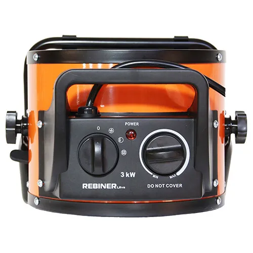 Бытовой тепловентилятор 3 кВт Rebiner RFH30 с керамическим нагревателем отзывы