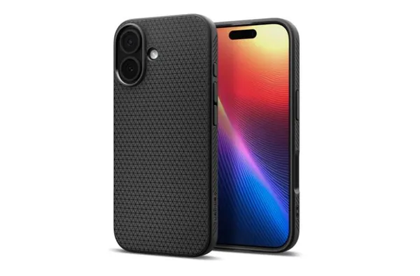 Чехол Spigen для iPhone 17, Liquid Air, Matte Black