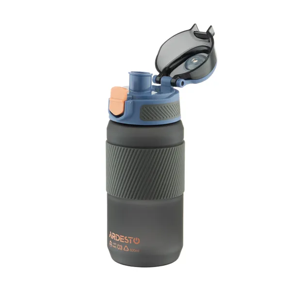 Бутылка для воды ARDESTO Spring 600мл, пластик, черный заказать