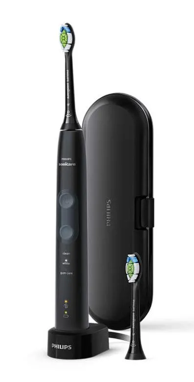 Щетка зубная электр. Philips Sonicare ProtectiveClean 5100, 62т. колеб/мин, насадок-1, футляр, черный