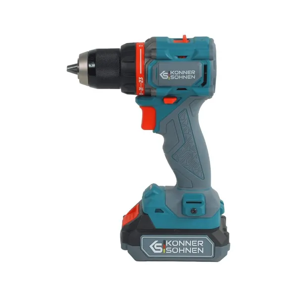 Набір із трьох акумуляторних інструментів Konner&Sohnen KS RHAGD 20V SET 3 20В дриль, шліфмашина кутова, перфоратор, швидкий ЗП 4.5А акб 2х4А·год сумка 7.5кг замовити