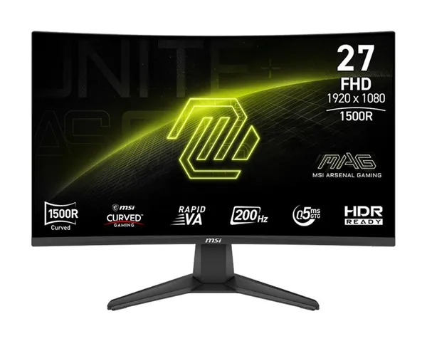 Монітор MSI 27" MAG 276CF-E20 2xHDMI, DP, Audio, VA, 200Hz, 0.5ms, sRGB 98%, CURVED, AdaptiveSync