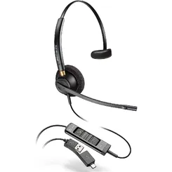 Гарнитура компьютерная моно On-ear Poly EncorePro 515-M, USB-A, всенаправленный, чёрный фото