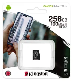 Карта пам'яті Kingston microSD  256GB C10 UHS-I R100/W85MB/s фото