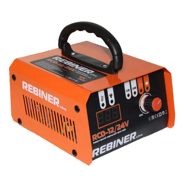 Зарядное устройство 12/24 В инверторное для аккумуляторов авто Rebiner RCD-12/24V купить в Украине