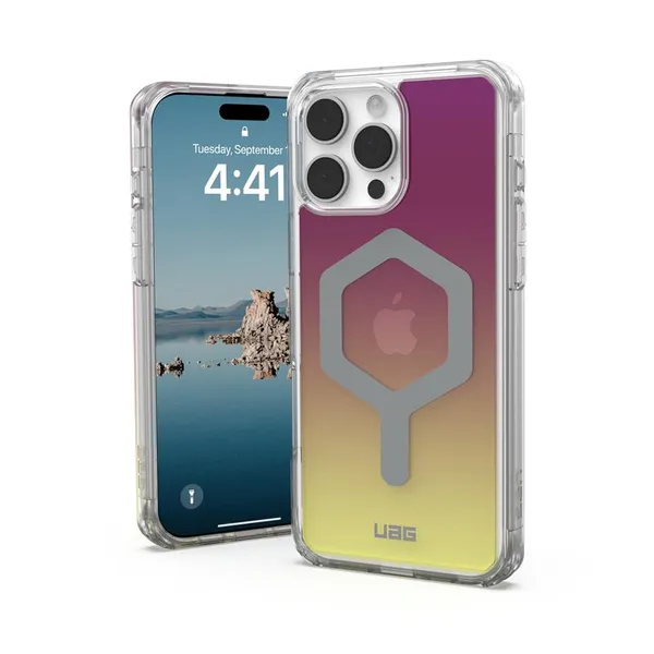 Чехол UAG для iPhone 16 Pro Max, Plyo Magsafe LE, Maroon/Yellow Ombre