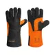 Перчатки сварщика Dnipro-M черно-оранжевые, усиленные с подкладкой фото №1