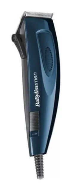 Машинка для стрижки  Babyliss, от сети, насадок-8, сталь, синий фото