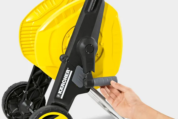 Котушка для шланга Karcher "HT 3.400", складне, регулювання висоти ручки візка, довжина шланга: 1/2" 40м, 5/8" 30м, 3/4" 20м ціна в Україні