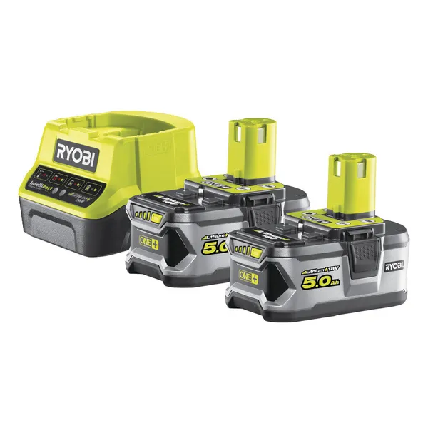 Аккумуляторы 18 В/5 А*ч + зарядное устройство Ryobi ONE+ RC18120-250 фото №1