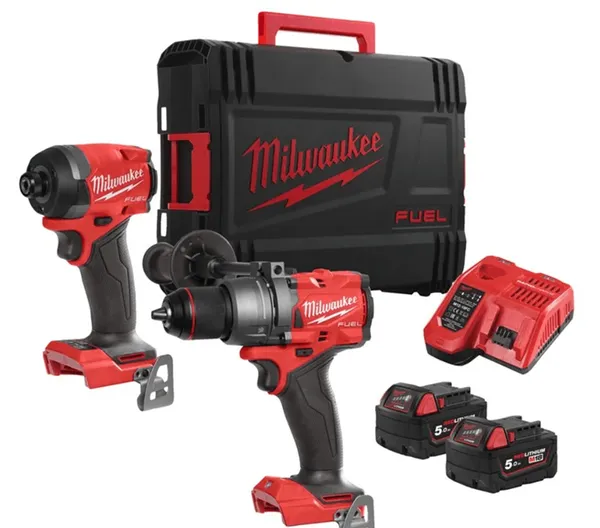 Набір з двох інструментів безщіткових Milwaukee M18FPP2A3-502X, 4933480873 , (комбінований дриль M18FPD3, ударний шуруповерт M18 ціна в Україні