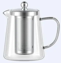 Заварник ARDESTO Gemini Milano 750мл, боросилікатне скло, нержавіюча сталь, прозорий фото