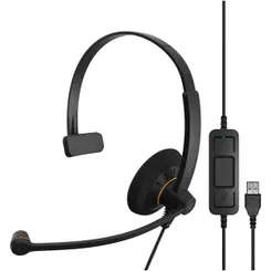 Гарнитура компьютерная моно On-Ear EPOS IMPACT SC 30 USB ML, USB, однонаправленный, сертификат Microsoft Teams, 2.1м, Черный фото