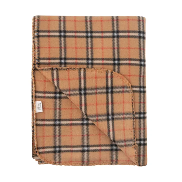 Купити Плед ARDESTO Fleece 130x160см, 100% поліестер, клітинка, бежевий