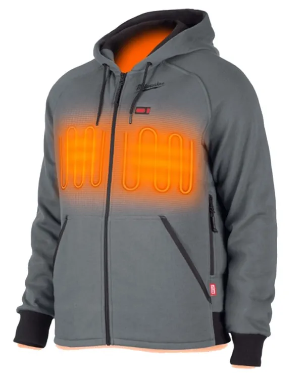 Толстовка з підігрівом MILWAUKEE, M12 HHGREY4-0 (XXL), сіра (розмір XXL)