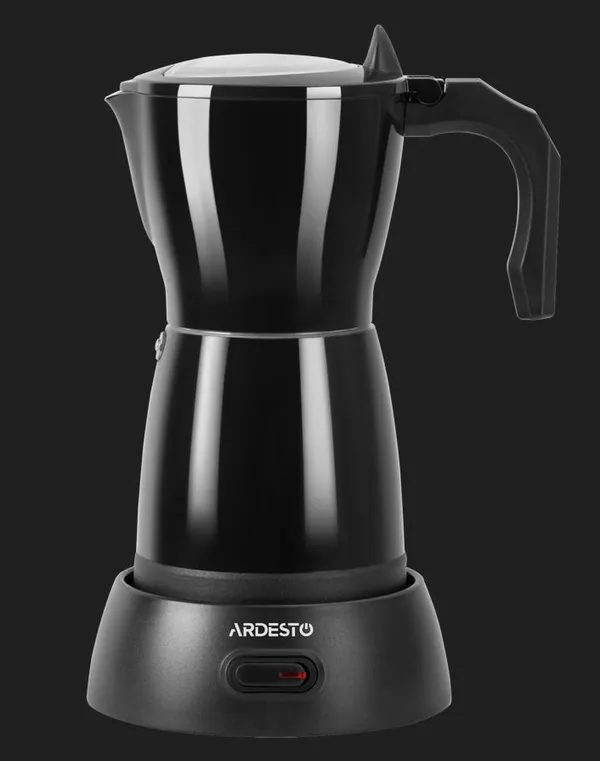 Кофеварка ARDESTO электрическая гейзерная 0.3л, молотый, черный