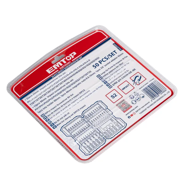 Заказать Набор бит EMTOP ESBT05001 50 шт с доставкой