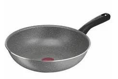 Сковорода Вок Tefal Tefal Cook Natural, 28см, алюміній, бакеліт, сірий фото