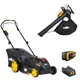 Аккумуляторная газонокосилка Mowox EM 4340 PX-L (АКБ+ЗУ) + Аккумуляторная воздуходувка-пылесос Mowox EBV 40 Li