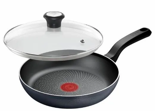 Сковорода с крышкой Tefal So' Light, 26см, алюминий, бакелит, стекло, черный