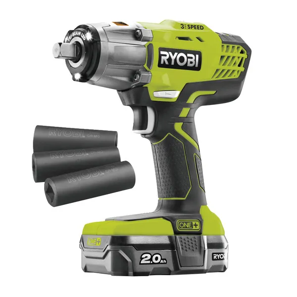 Гайковерт Ryobi ONE+R18iW3-120S (АКБ+ЗУ) фото №2