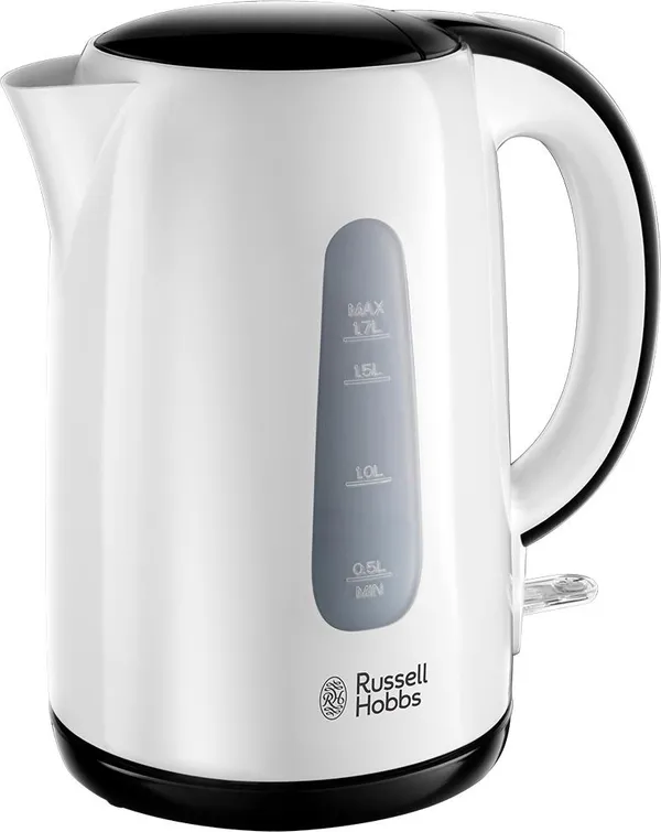 Электрочайник Russell Hobbs My Breakfast 1.7л, пластик, бело-черный