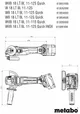 Шліфмашина кутова акумуляторна Metabo WVB 18 LT BL 11-125 Quick 125мм 18В 2х5.5А·год 2800-10000об·хв 1.8кг в наявності