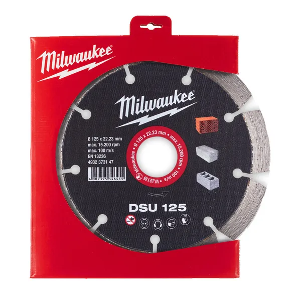 Диск алмазний MILWAUKEE DSU 125, O125мм