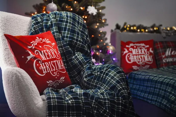 Плед ARDESTO Sherpa 160х200см, 100% поліестер, клітинка, зелений купити в Україні