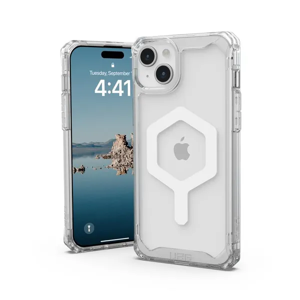 Чохол UAG для iPhone 15 Plus, Plyo Magsafe, Ice/White