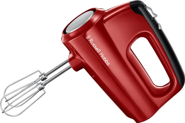 Миксер Russell Hobbs ручной Desire 350Вт, насадки-4, турбо, крассно-черный