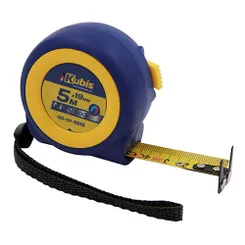 Рулетка измерительная 5м×19мм двухсторонняя с магнитным наконечником автостоп Kubis 05-01-3519 фото