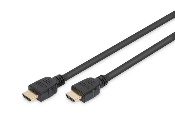 Кабель HDMI (M/M) DIGITUS, 1м, 8K, Ultra High speed/Ethernet, чорний