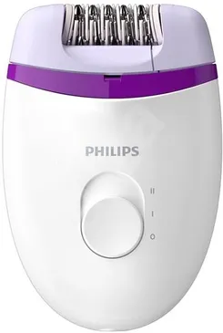 Эпилятор  Philips Satinelle Essential дисковый, от сети, пинцет.-20, сух., бело-фиолетовый фото