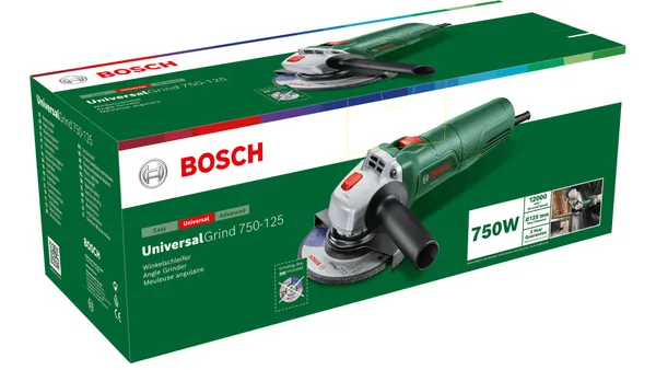 Шлифмашина угловая Bosch UniversalGrind 750-125 125мм 750Вт 12000об·мин 1.9кг заказать