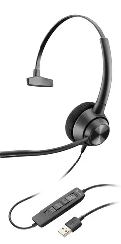 Гарнитура компьютерная моно On-ear Poly EncorePro 310, USB-A, всенаправленный, черный фото