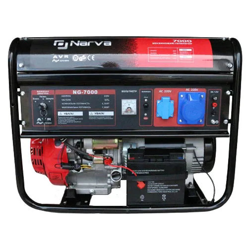 Генератор бензиновый 7 кВт макс электростартер, медная обмотка Narva NG-7000 цена в Украине