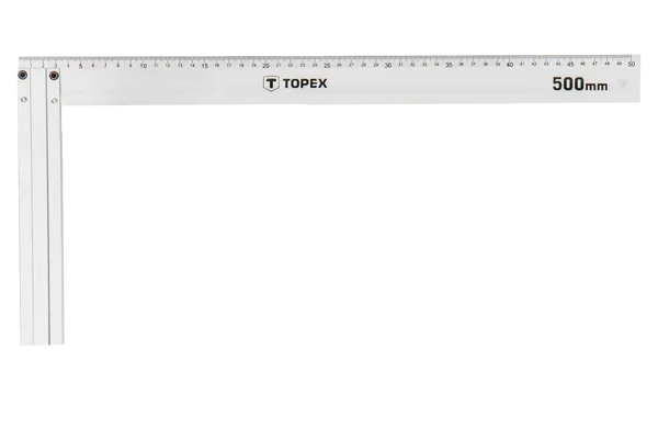 Угольник строительный TOPEX, алюминиевый, 500x235мм