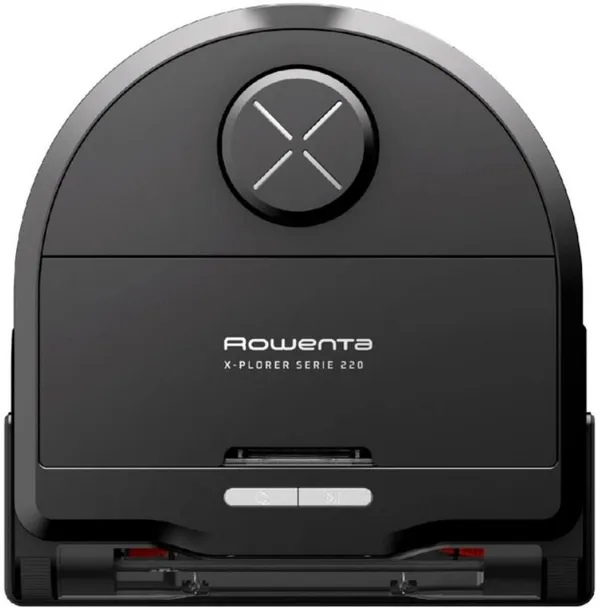 Робот-пылесос Rowenta моющий X-Plorer Serie 220, 5600ПаВт, h=9.7см, 0.35л, влажная уборка, мешок-0.35л, конт пыль -0.22л, автон. раб. до 120мин, черный