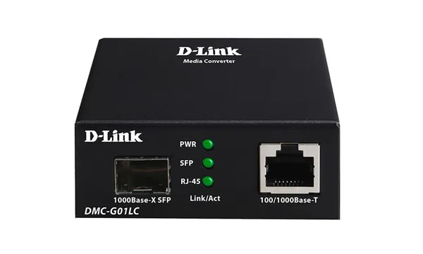 Медиаконвертер D-Link DMC-G01LC 1xGE, 1xSFP <B> (дивитись DMC-G01LC/E) </B>