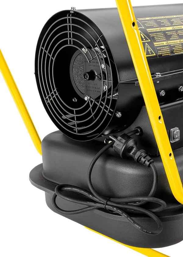 Тепловая пушка дизельная Neo Tools, прямого нагрева, 20кВт, 200м2, 600м3/ч, колеса, черный, 21.30кг заказать